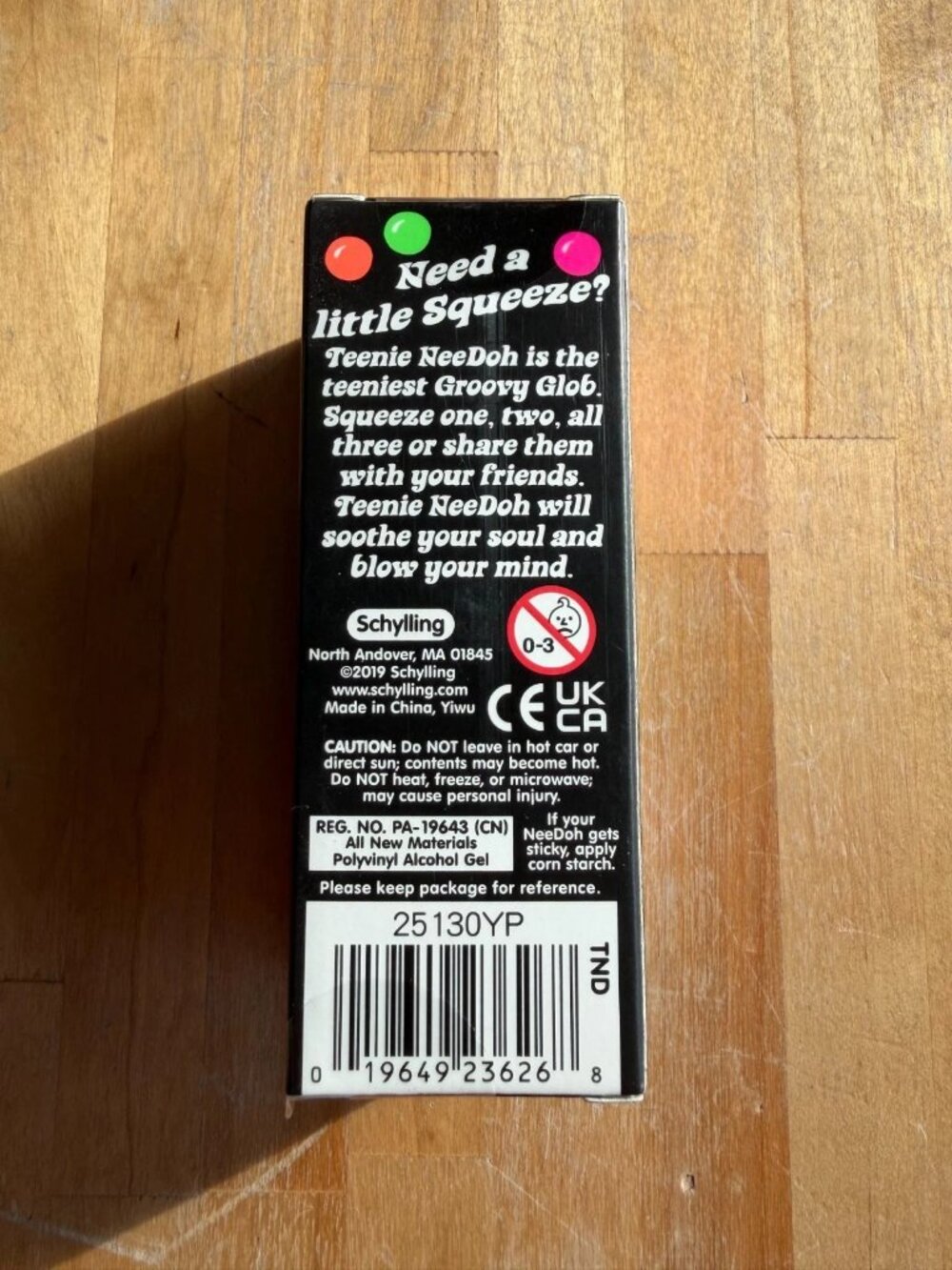 Schylling NeeDoh Teenie 3 Pack (Pink, Blue, Purple) - Picture 3 of 4